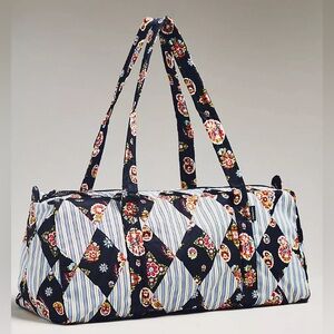 Vera Bradley Anthropologie Original Duffel Bag  Diamond Patchwork North Star